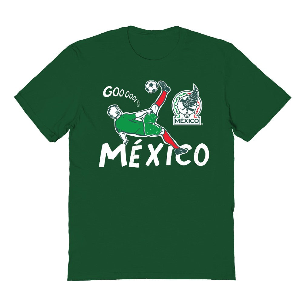Mexico National Team Vive La Fete Youth Chilena Style T-Shirt Green - FIFA World CUP