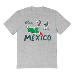 Mexico National Team Vive La Fete Youth Chilena Style T-Shirt Gray - FIFA World CUP