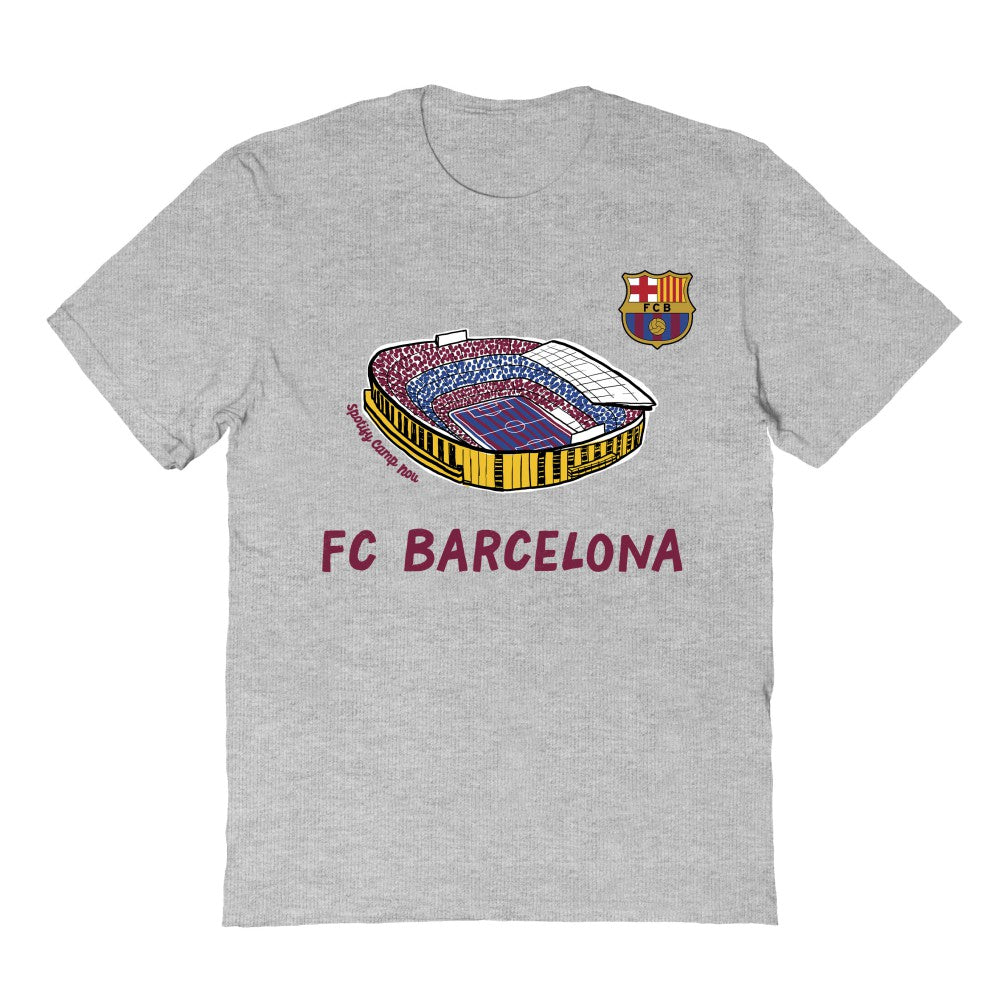 Barcelona Vive La Fete Youth Chilena Style T-Shirt Gray - FIFA World CUP
