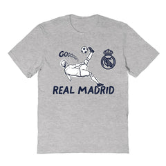 Real Madrid Vive La Fete Youth Chilena Style T-Shirt Gray - FIFA World CUP