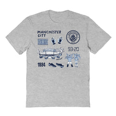 Manchester City Vive La Fete Youth Impressions Icons T-Shirt Gray - FIFA World CUP