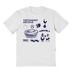 Tottenham Hotspur Vive La Fete Youth Impressions Icons T-Shirt White - FIFA World CUP