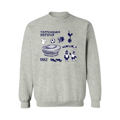 Tottenham Hotspur Vive La Fete Women's Impressions Icons Sweatshirt Gray - FIFA World CUP