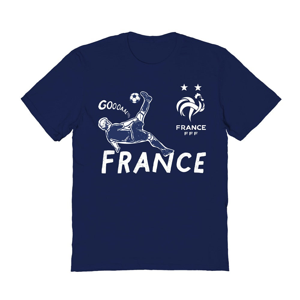 France National Team Vive La Fete Women's Chilena Style T-Shirt Navy - FIFA World CUP