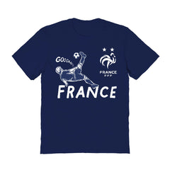 France National Team Vive La Fete Women's Chilena Style T-Shirt Navy - FIFA World CUP