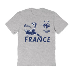 France National Team Vive La Fete Women's Chilena Style T-Shirt Gray - FIFA World CUP
