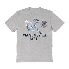 Manchester City Vive La Fete Women's Chilena Style T-Shirt Gray - FIFA World CUP