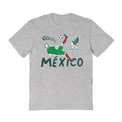 Mexico National Team Vive La Fete Women's Chilena Style T-Shirt Gray - FIFA World CUP