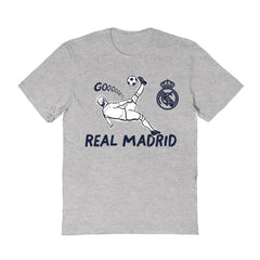 Real Madrid Vive La Fete Women's Chilena Style T-Shirt Gray - FIFA World CUP