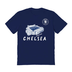 Chelsea Vive La Fete Women's Stadium Style T-Shirt Navy - FIFA World CUP