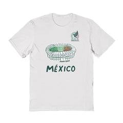 Mexico National Team Vive La Fete Women's Stadium Style T-Shirt White - FIFA World CUP