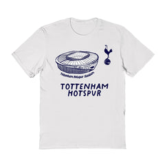 Tottenham Hotspur Vive La Fete Women's Stadium Style T-Shirt White - FIFA World CUP