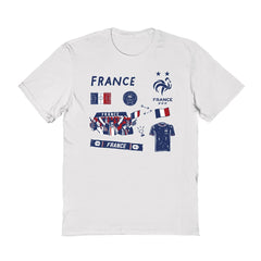 France National Team Vive La Fete Women's Impressions Icons T-Shirt White - FIFA World CUP