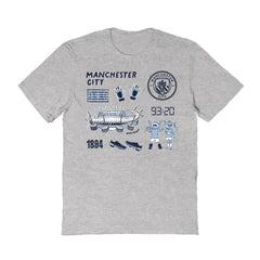 Manchester City Vive La Fete Women's Impressions Icons T-Shirt Gray - FIFA World CUP