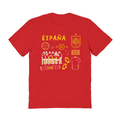 Spain National Team Vive La Fete Women's Impressions Icons T-Shirt Red - FIFA World CUP