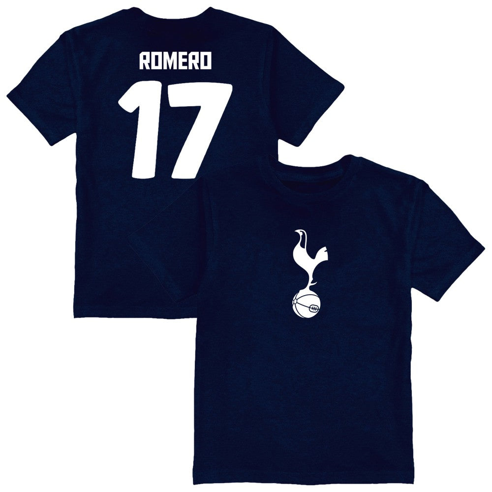 Cristian Romero Tottenham Hotspur Vive La Fete Youth Player Name & Number Color Badge T-Shirt Navy - FIFA World CUP