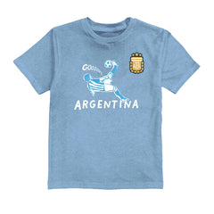 Lautaro Martinez Argentina National Team Vive La Fete Youth Player Name & Number Chilena Style T-Shirt Light Blue - FIFA World CUP