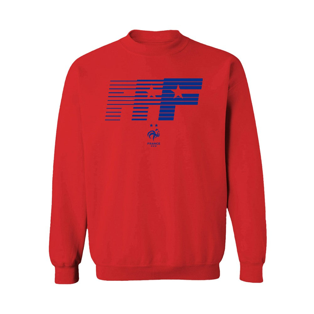 France National Team Vive La Fete Women's FFF Logo Sweatshirt Red - FIFA World CUP