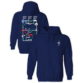 France National Team Vive La Fete Women's Soccer Field Fleece Hood Navy - FIFA World CUP