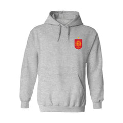 Spain National Team Vive La Fete Women's Color Badge Fleece Hoodie Gray - FIFA World CUP