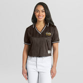 San Diego Padres WEAR by Erin Andrews Women's Cropped Polo - MLB