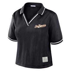 San Francisco Giants WEAR by Erin Andrews Women's Cropped Polo - MLB