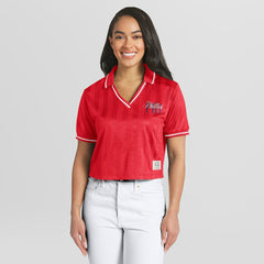 Philadelphia Phillies WEAR by Erin Andrews Women's Cropped Polo - MLB