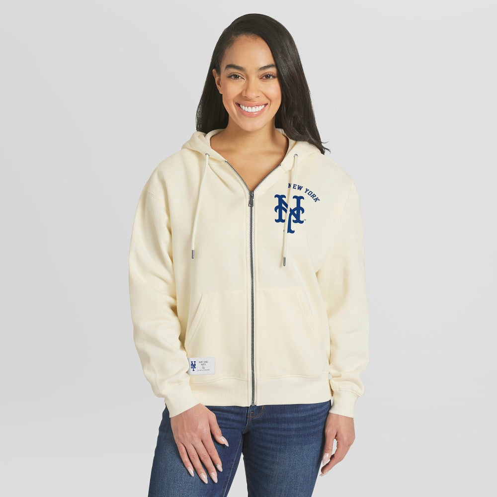 New York Mets WEAR by Erin Andrews Women's Full-Zip Hoodie - MLB