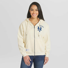 New York Mets WEAR by Erin Andrews Women's Full-Zip Hoodie - MLB