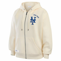 New York Mets WEAR by Erin Andrews Women's Full-Zip Hoodie - MLB