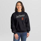 San Francisco Giants WEAR by Erin Andrews Women's Heavyweight Crew Neck Sweatshirt - MLB