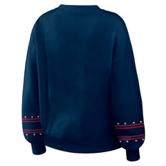 New York Yankees WEAR by Erin Andrews Women's Americana Heavyweight Fleece Sweatshirt - MLB