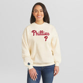 Philadelphia Phillies WEAR by Erin Andrews Women's Heavyweight Crew Neck Sweatshirt - MLB