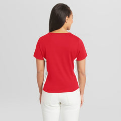 Philadelphia Phillies WEAR by Erin Andrews Women's Notch Neck Cropped T-Shirt - MLB