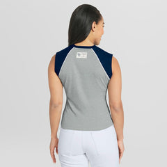 Cleveland Guardians WEAR by Erin Andrews Women's Cropped Raglan Tank Top - MLB