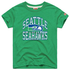 Seattle Seahawks Homage Youth Arch Tri-Blend T-Shirt Green | NFL