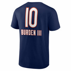 Luther Burden III Chicago Bears Team Wordmark T-Shirt Navy | NFL