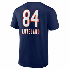 Colston Loveland Chicago Bears Team Wordmark T-Shirt Navy | NFL