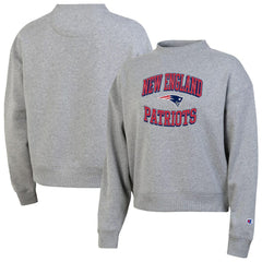 New England Patriots Champion Women's Triumph Tri-Blend Sweatshirt Gray | NFL