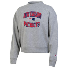 New England Patriots Champion Women's Triumph Tri-Blend Sweatshirt Gray | NFL
