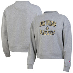 New Orleans Saints Champion Women's Triumph Tri-Blend Sweatshirt Gray | NFL