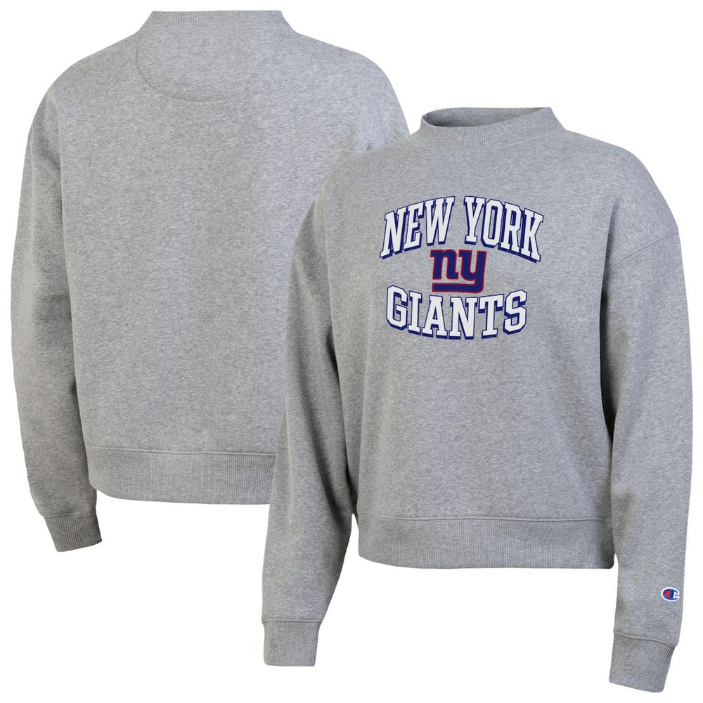 New York Giants Champion Women's Triumph Tri-Blend Sweatshirt Gray | NFL