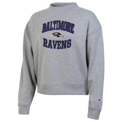 Baltimore Ravens Champion Women's Triumph Tri-Blend Sweatshirt Gray | NFL