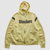 Pittsburgh Steelers Reebok 2000s Hooded Full Zip Sweatshirt Yellow Vintage | Fanatics
