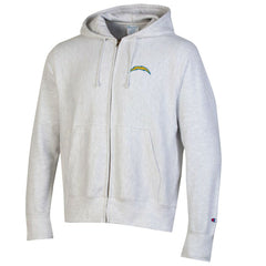Los Angeles Chargers Champion Reverse Weave Full-Zip Hoodie Gray | NFL