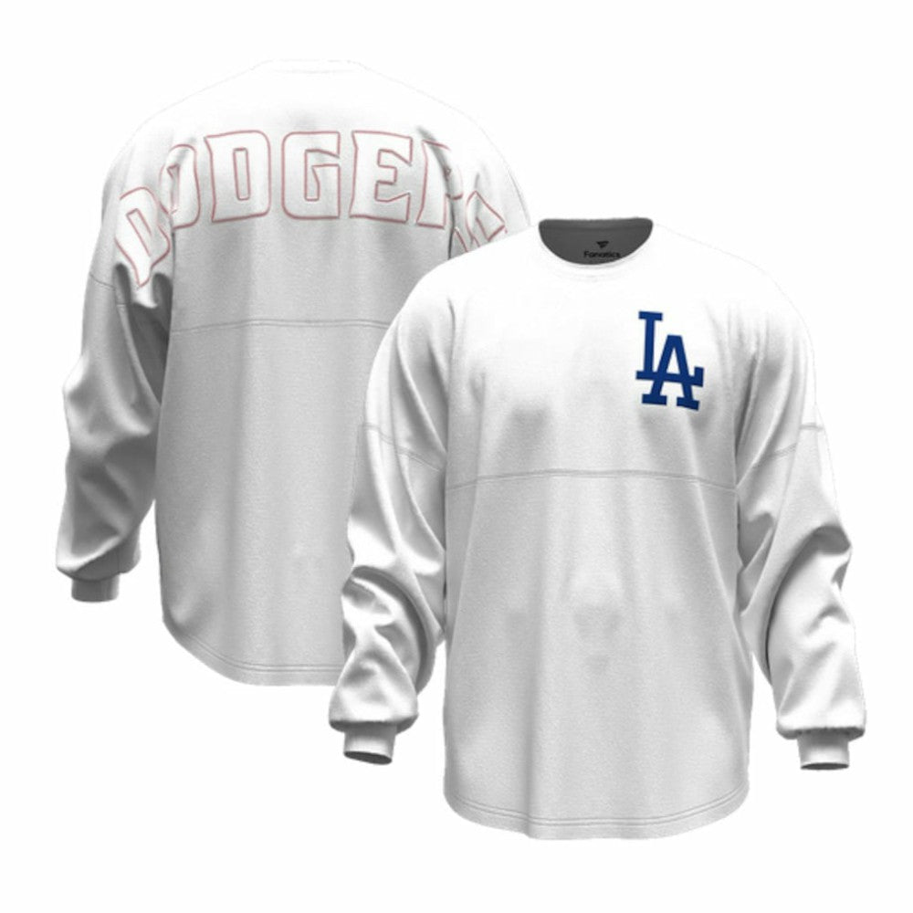 Los Angeles Dodgers Fanatics Women's Baseball Stitch Spirit Jersey Long Sleeve T-Shirt - MLB