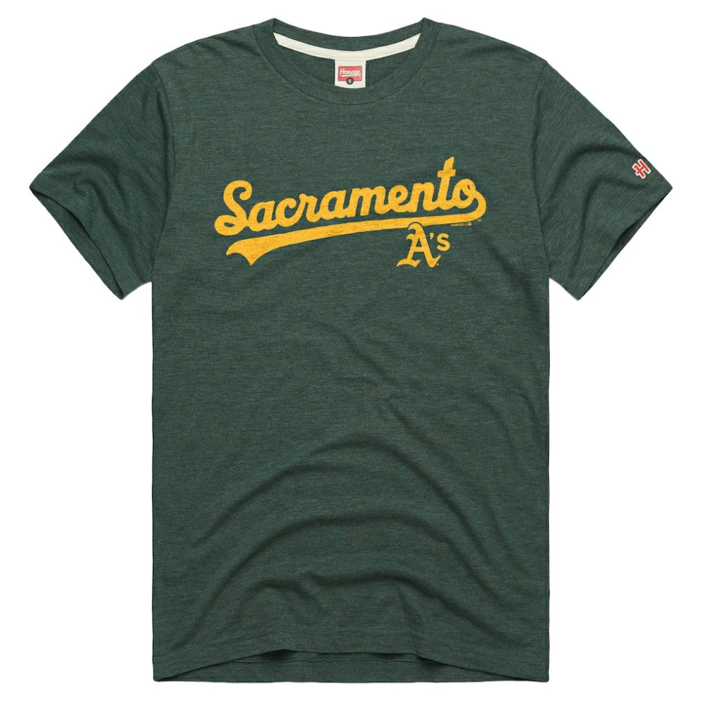Athletics Homage Tri-Blend Hyperlocal T-Shirt - MLB