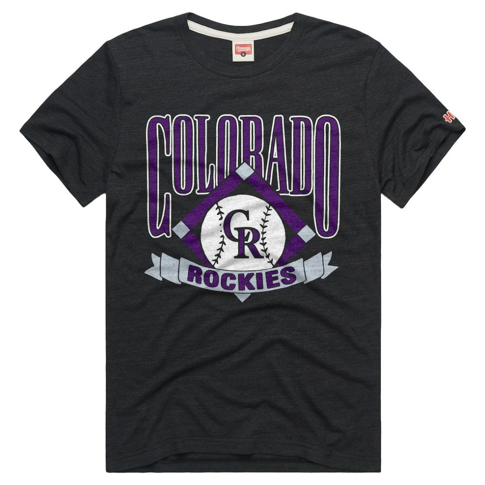 Colorado Rockies Homage Tri-Blend Hyperlocal T-Shirt - MLB