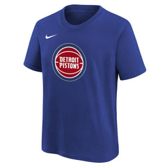 Detroit Pistons Youth Team Essential Logo T-Shirt Blue - NBA