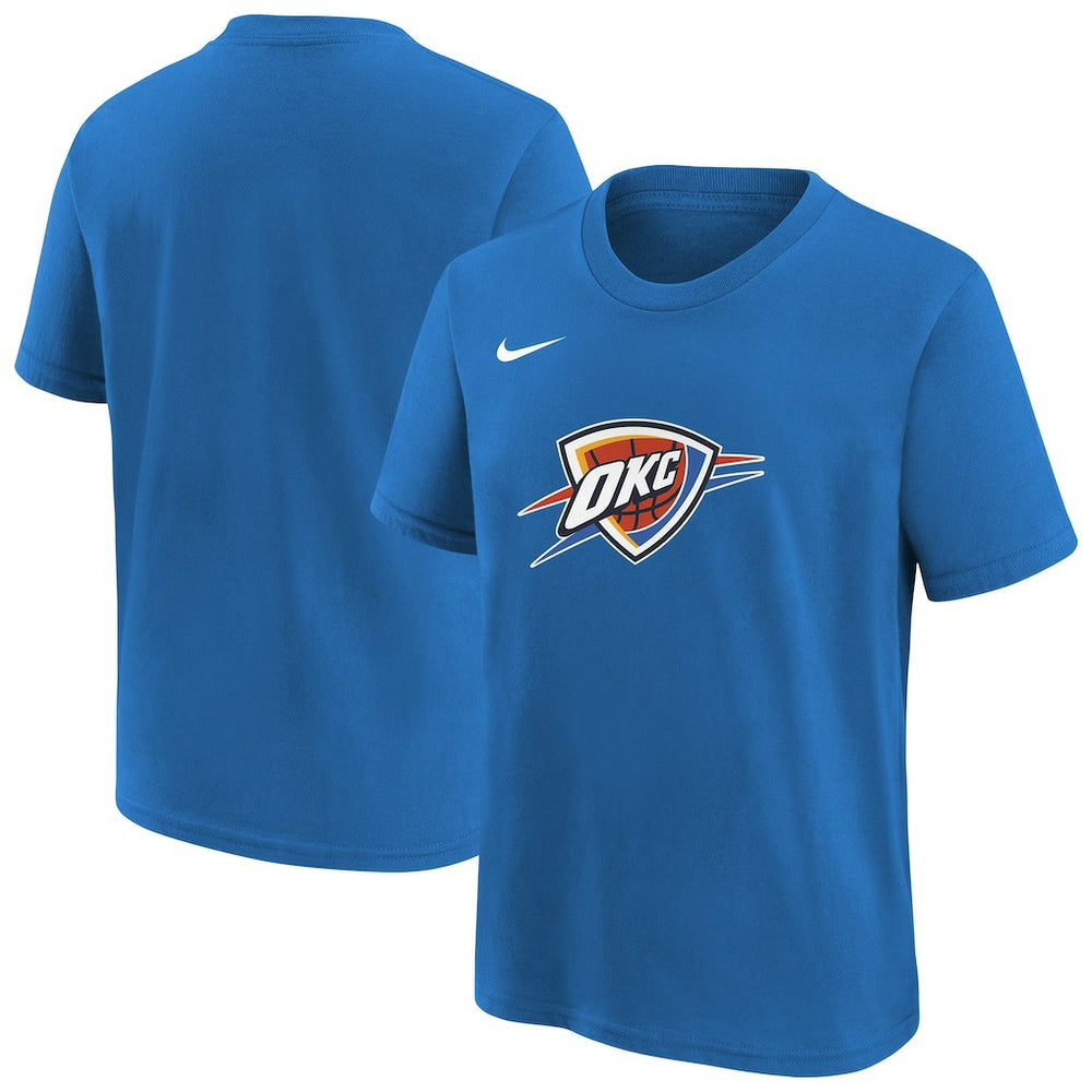 Oklahoma City Thunder Youth Team Essential Logo T-Shirt Blue - NBA